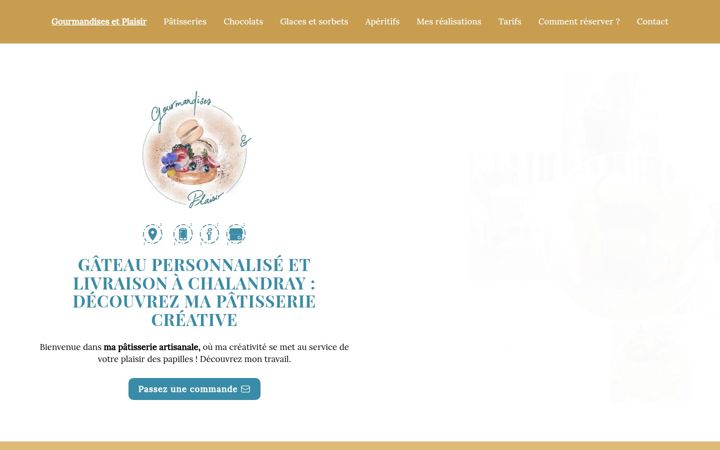 Screenshot of gourmandises-plaisir.fr