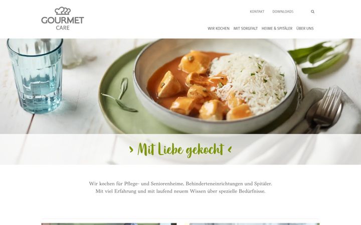 Screenshot of gourmet-care.at