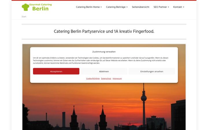 Screenshot of gourmet-catering-berlin.de