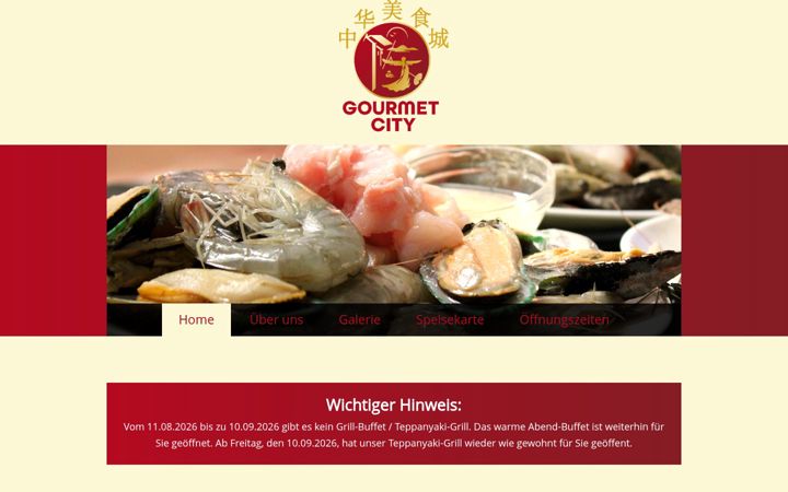 Screenshot of gourmet-city-lohne.de