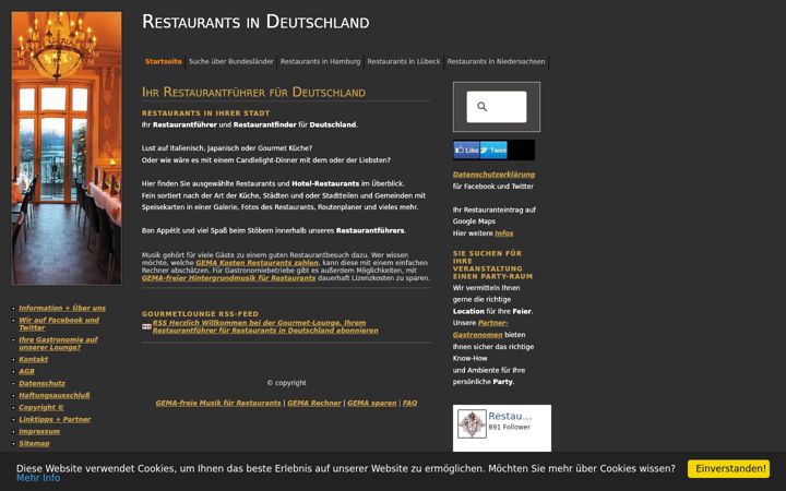 Screenshot of gourmet-lounge.de