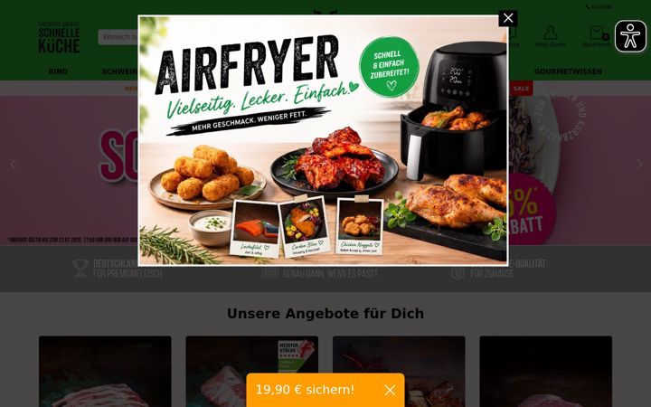 Screenshot of gourmetfleisch.de