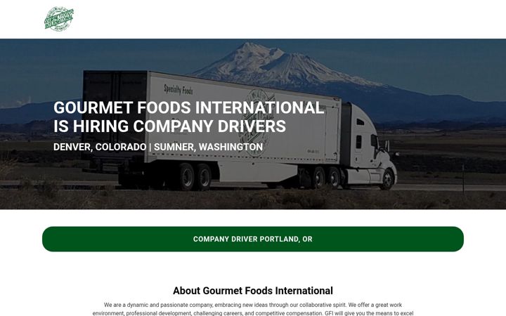 Screenshot of gourmetfoodstruckingjobs.com