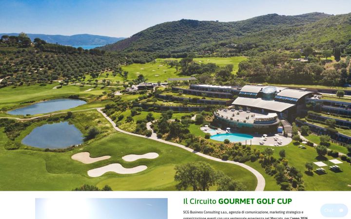 Kuvakaappaus sivustosta gourmetgolfcup.it
