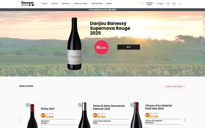 Screenshot of gourmethunters.com