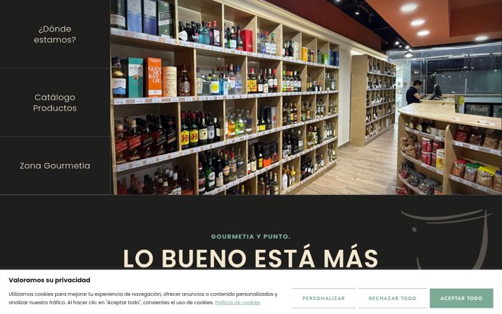 Screenshot of gourmetiaypunto.mx