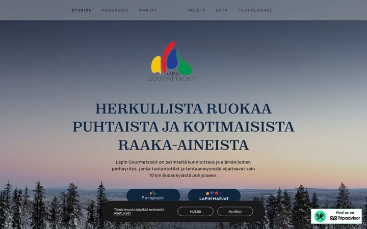 Screenshot of gourmetkokit.fi