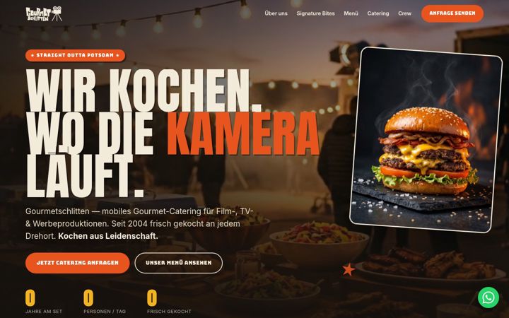 Screenshot of gourmetschlitten.com
