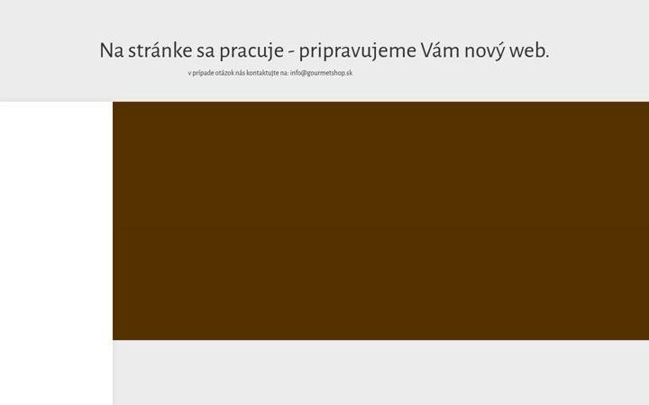 Screenshot of gourmetshop.sk