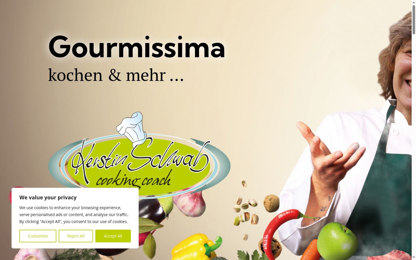 Screenshot des Einwilligungsbanners vor jeglicher Interaktion