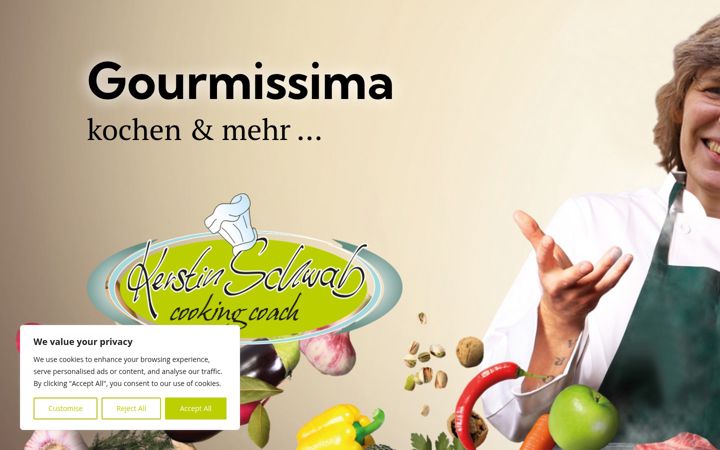 Screenshot of gourmissima.de