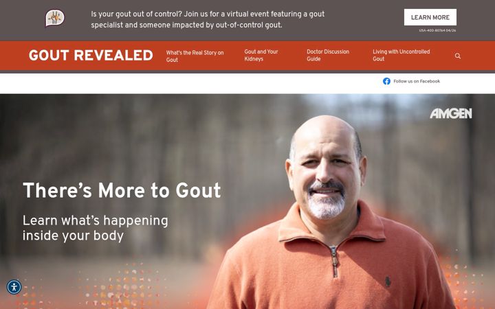 Screenshot of goutrevealed.com
