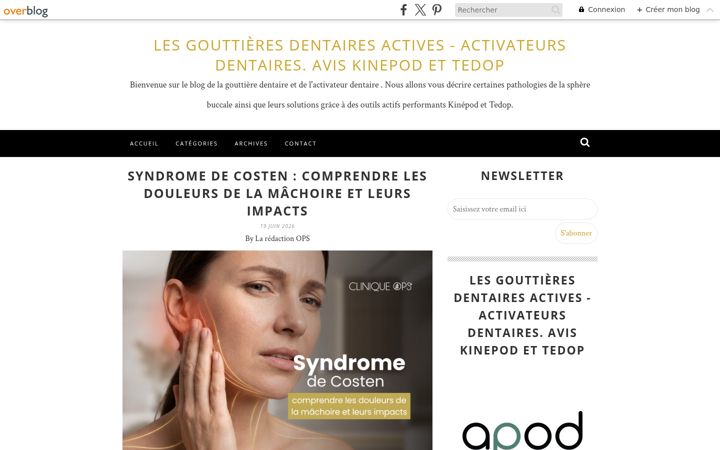 Screenshot of gouttiere-dentaire.com
