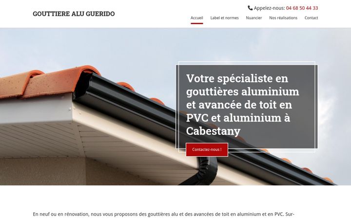 Screenshot of gouttierealu-guerido.com