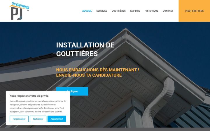Screenshot of gouttierespj.com