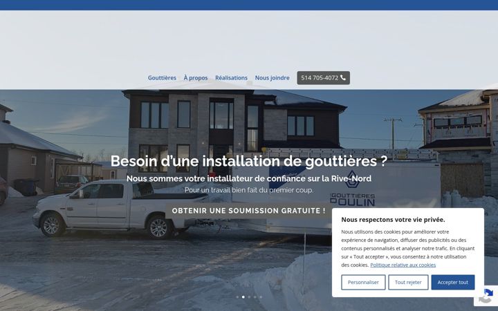 Screenshot of gouttierespoulin.com