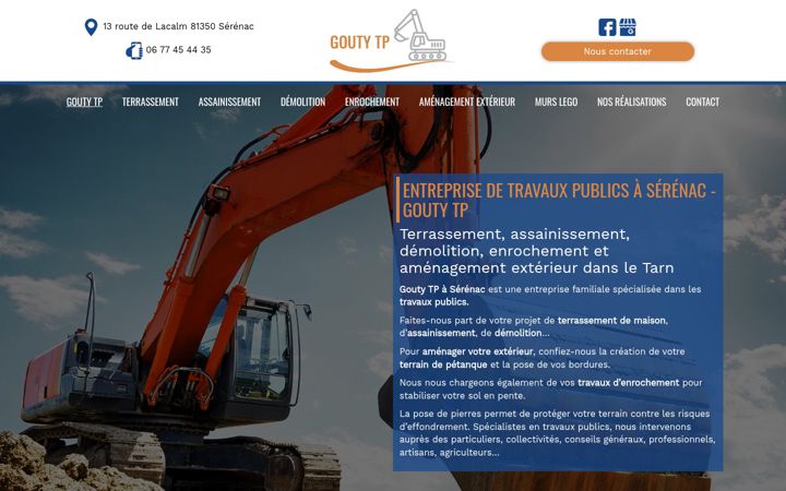 Screenshot of gouty-tp.fr