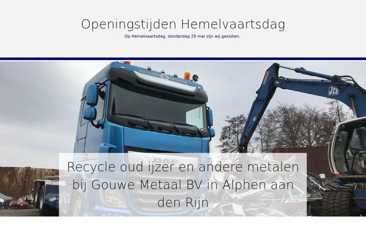 Screenshot van gouwemetaal.nl