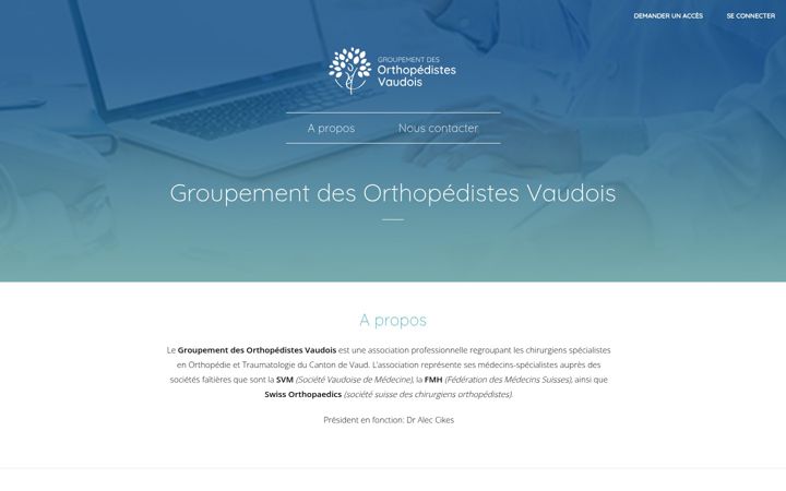 Screenshot of gov-ortho.ch