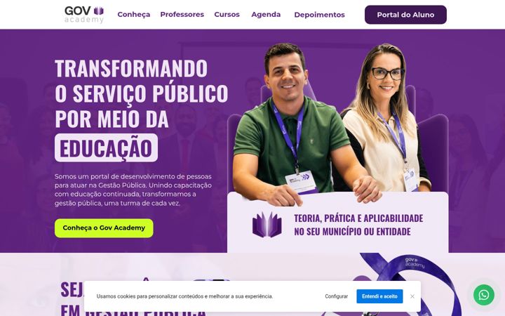 Screenshot of govacademy.com.br