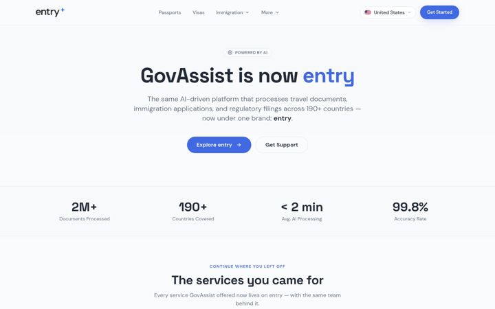 Screenshot of govassistlegal.com