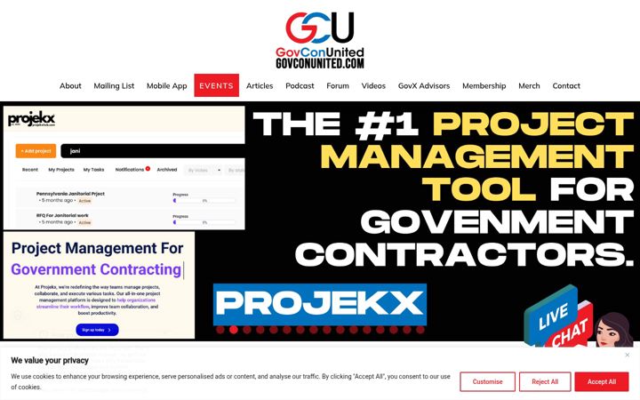 Screenshot of govconunited.com