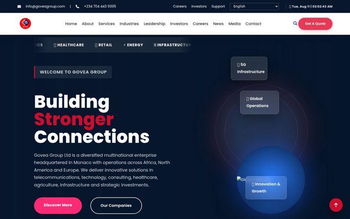 Screenshot of goveagroup.com