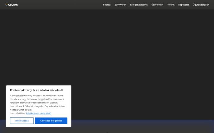 Screenshot of govern.hu