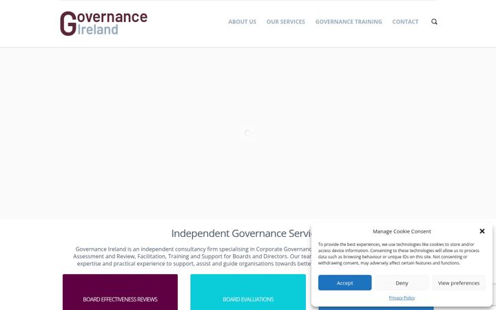 Screenshot of governanceireland.ie