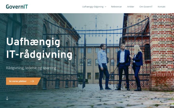 Screenshot of governit.dk