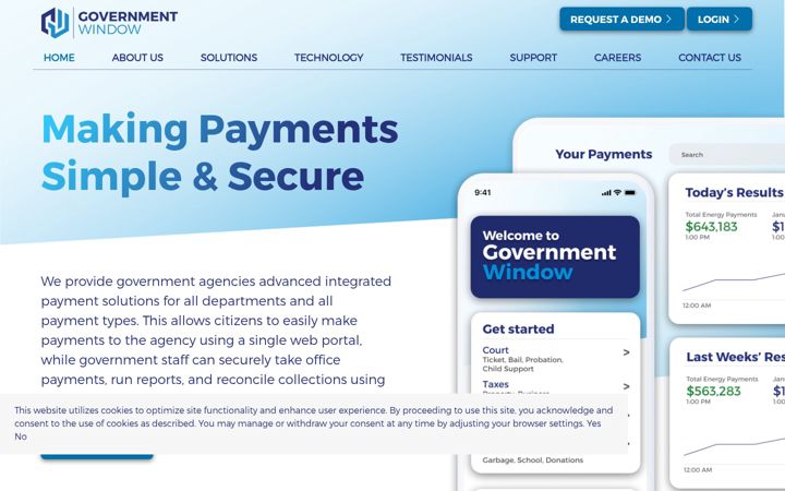 Screenshot of governmentwindow.com