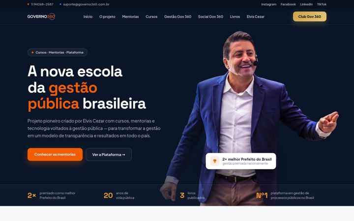 Screenshot of governo360.com.br