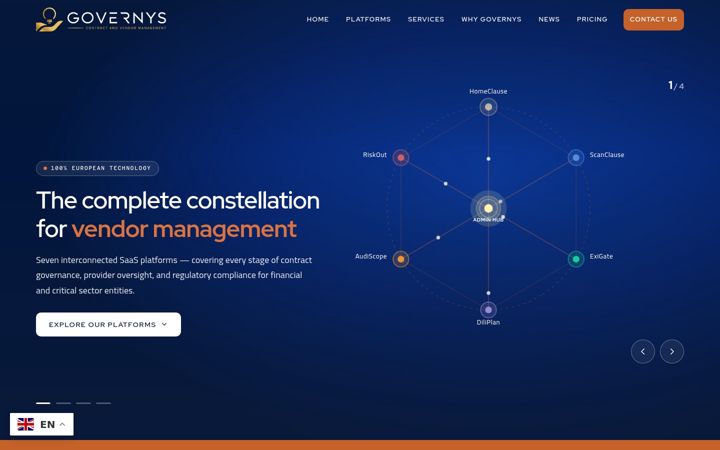 Screenshot of governys.com