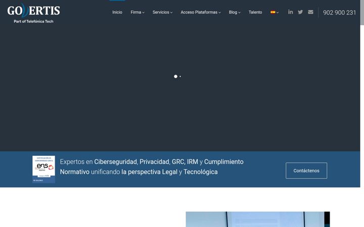 Screenshot of govertis.com