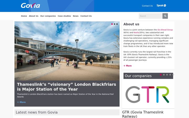 Screenshot of govia.info