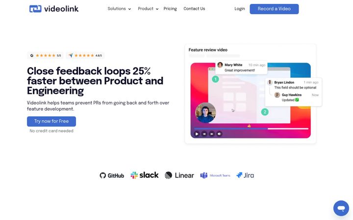 Screenshot von govideolink.com