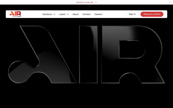 Screenshot of govini.com