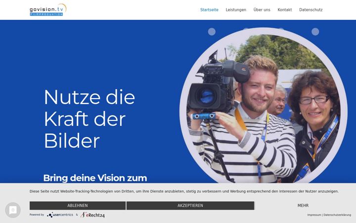 Screenshot of govision.tv