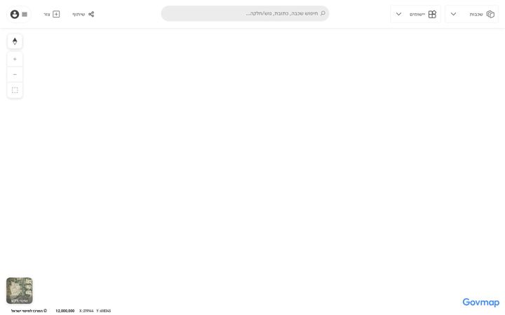 Screenshot of govmap.gov.il