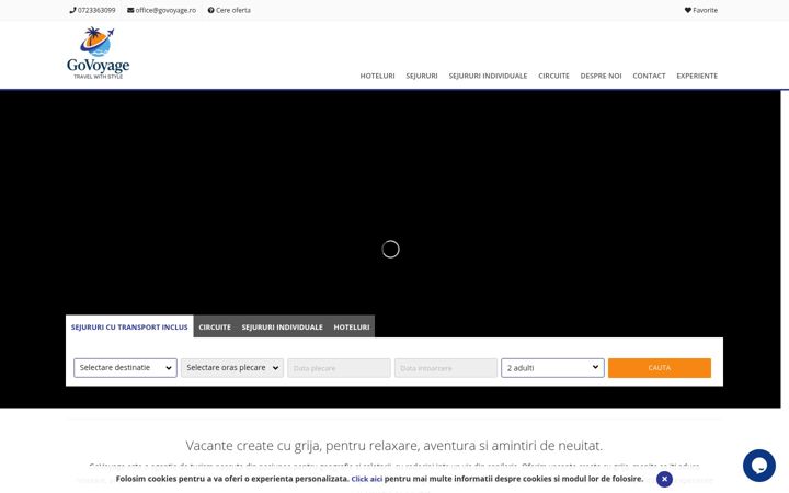 Posnetek zaslona govoyage.ro