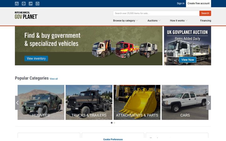 Screenshot of govplanet.com