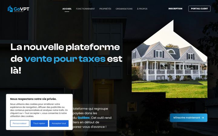 Screenshot of govpt.ca