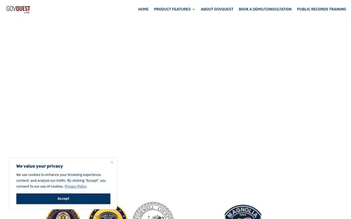Screenshot of govquest.com
