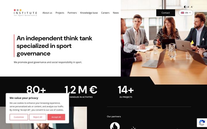 Screenshot of govsport.eu