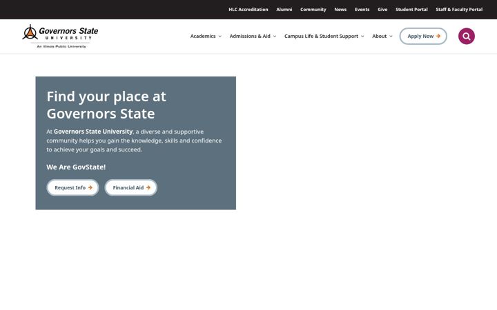 Screenshot of govst.edu