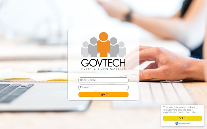 Screenshot of govtechhelpdesk.co.uk