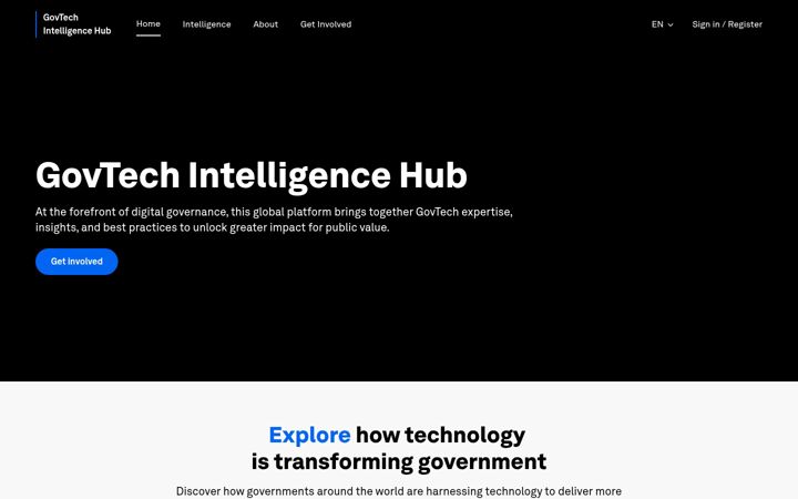 Screenshot of govtechintelhub.org