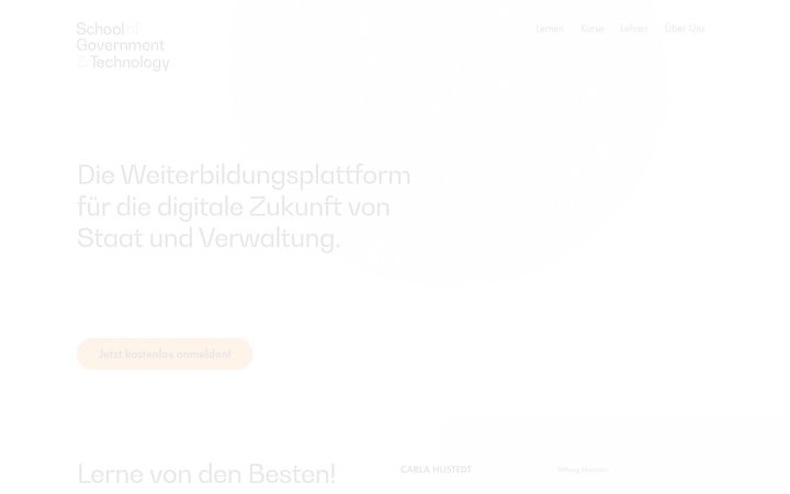 Screenshot of govtechschool.de