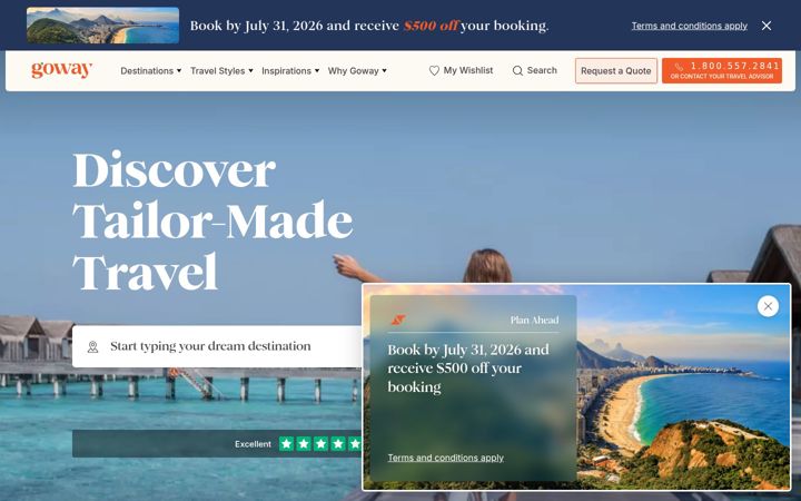 Screenshot of goway.com