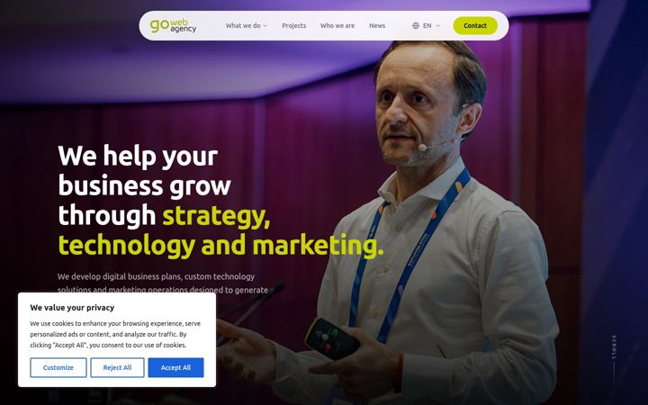 Screenshot of gowebagency.pt